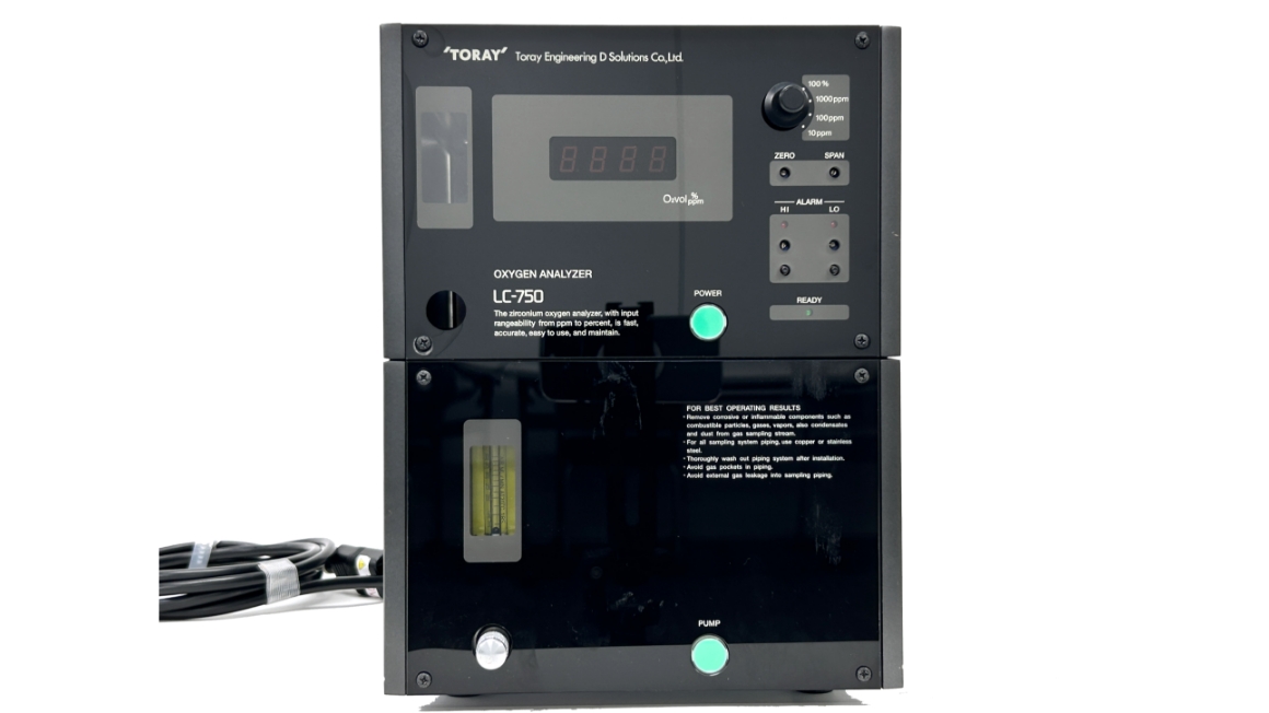 日本東麗TORAY LC-750L氧氣分析儀可 ppm 階數(shù)北崎經銷